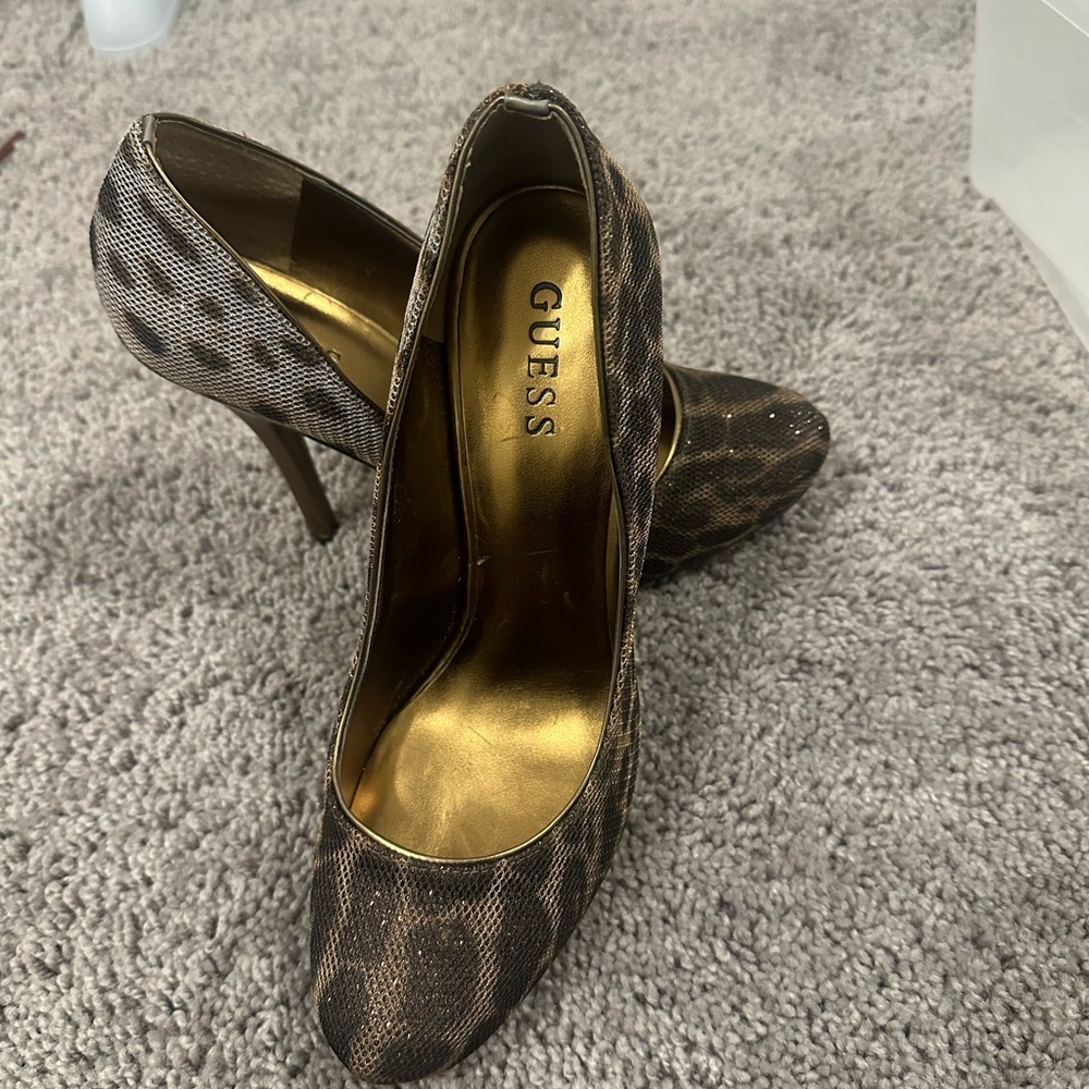 Guess Women's Animal Print Heels